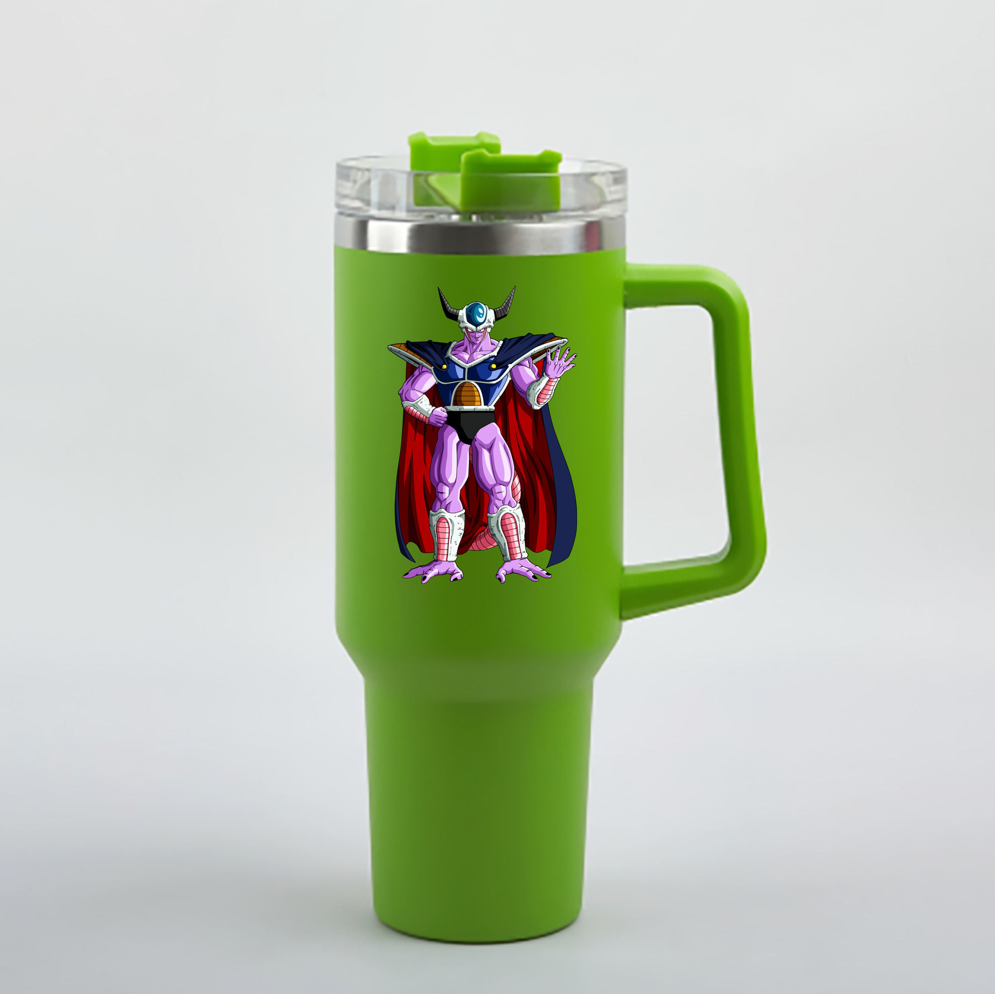 （画像用） ドラゴンボール コルド大王 DRAGON BALL King Cold 1200mL車用タンブラー - クリスタルステッカー（プラスチックストロー付き）
